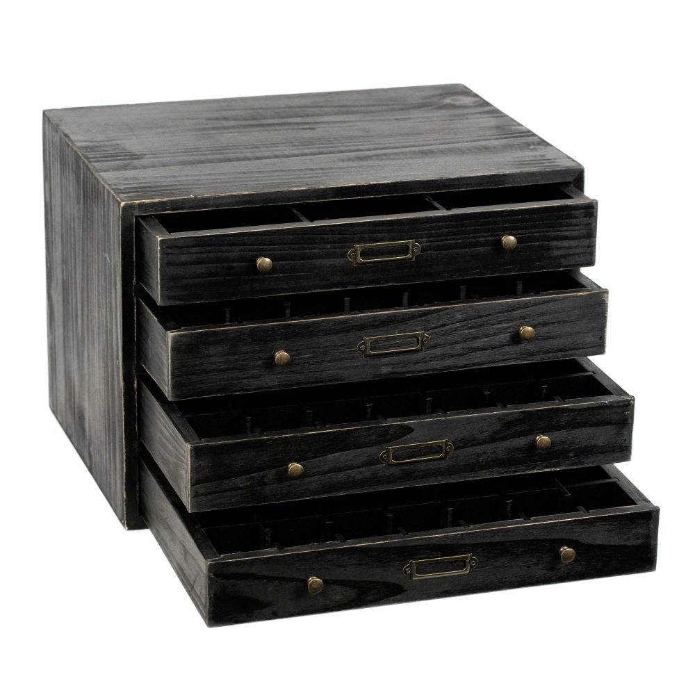 14" Wood Letterboard Organizer - Black | Letterboard Collection
