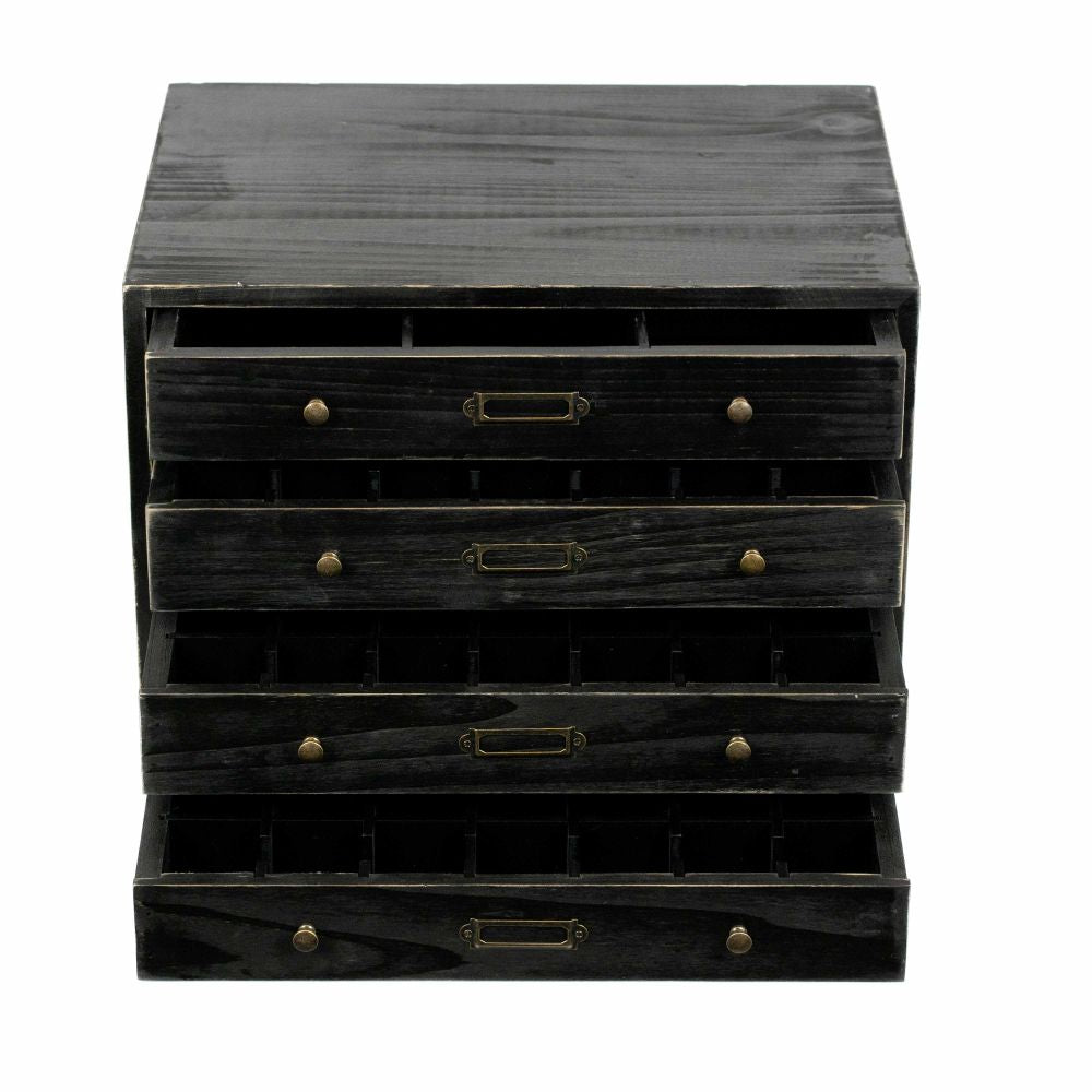 14" Wood Letterboard Organizer - Black | Letterboard Collection