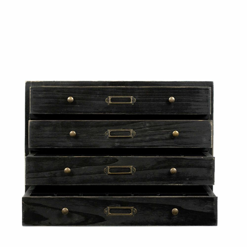 14" Wood Letterboard Organizer - Black | Letterboard Collection
