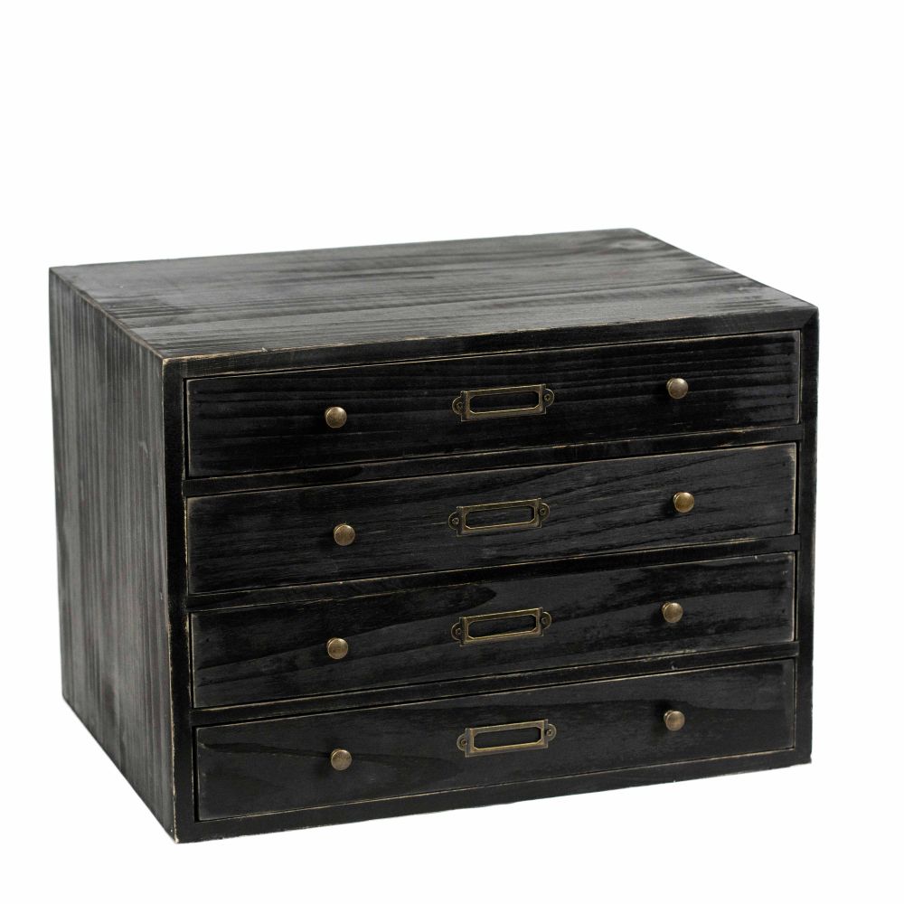 14" Wood Letterboard Organizer - Black | Letterboard Collection