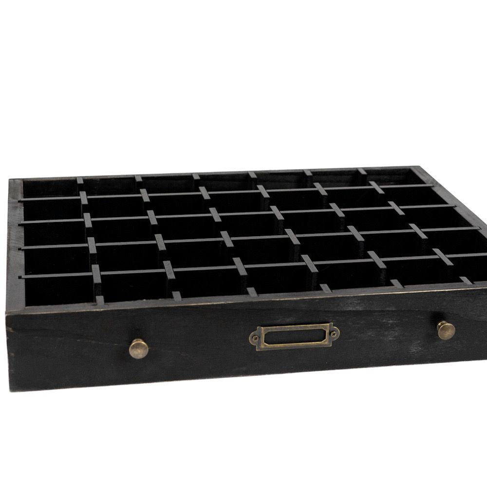 14" Wood Letterboard Organizer - Black | Letterboard Collection