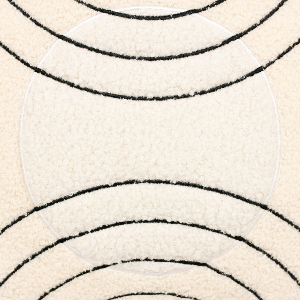 16" x 16" Reversible Pillow - Circles | Multicolor | Neutral Mod Collection