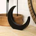 7" Chunky Wood Shape - Moon | Black | Neutral Mod Collection