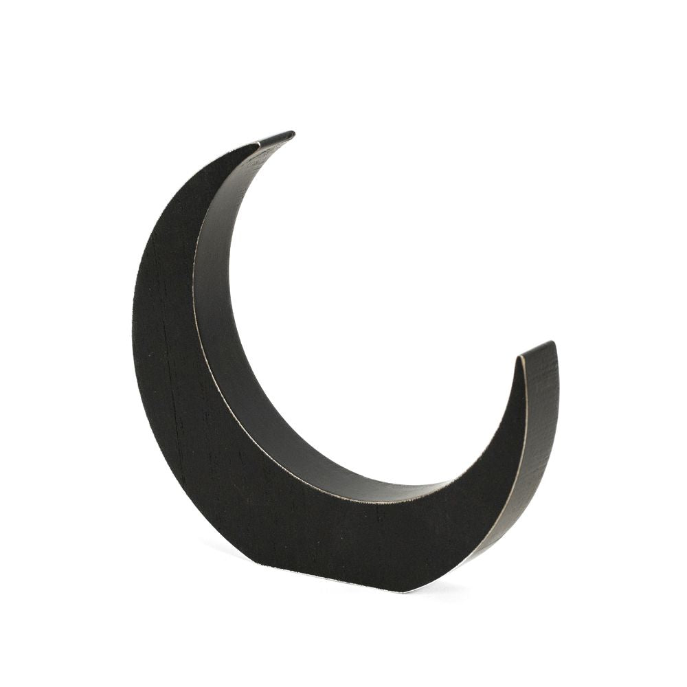 7" Chunky Wood Shape - Moon | Black | Neutral Mod Collection