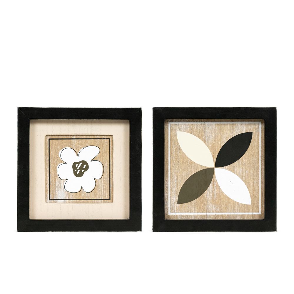 8x8x1.5 rvs wood frame sign (FLOWER/PROPELLER