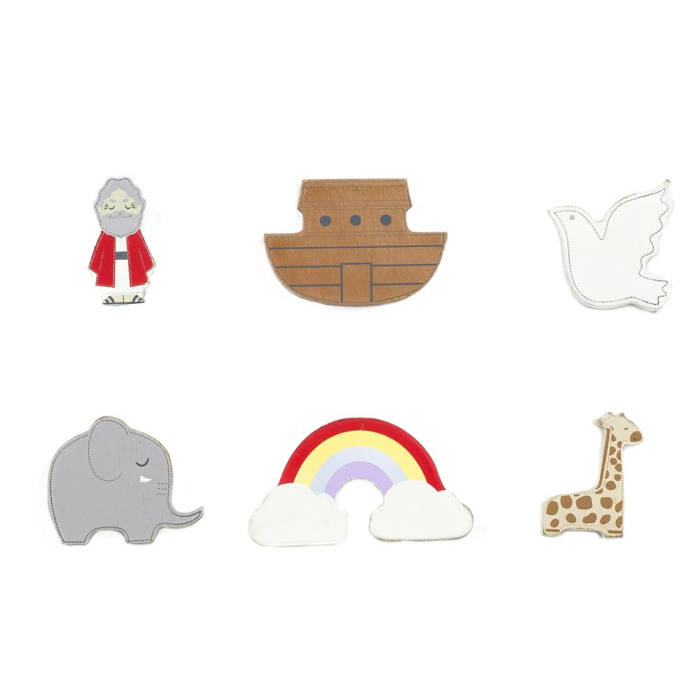 2x2x.25 wood shapes s/6 (NOAH'S ARK)