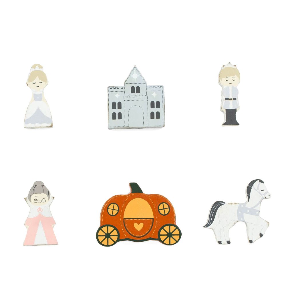 2x2x.25 wood shapes s/6 (CINDERELLA)