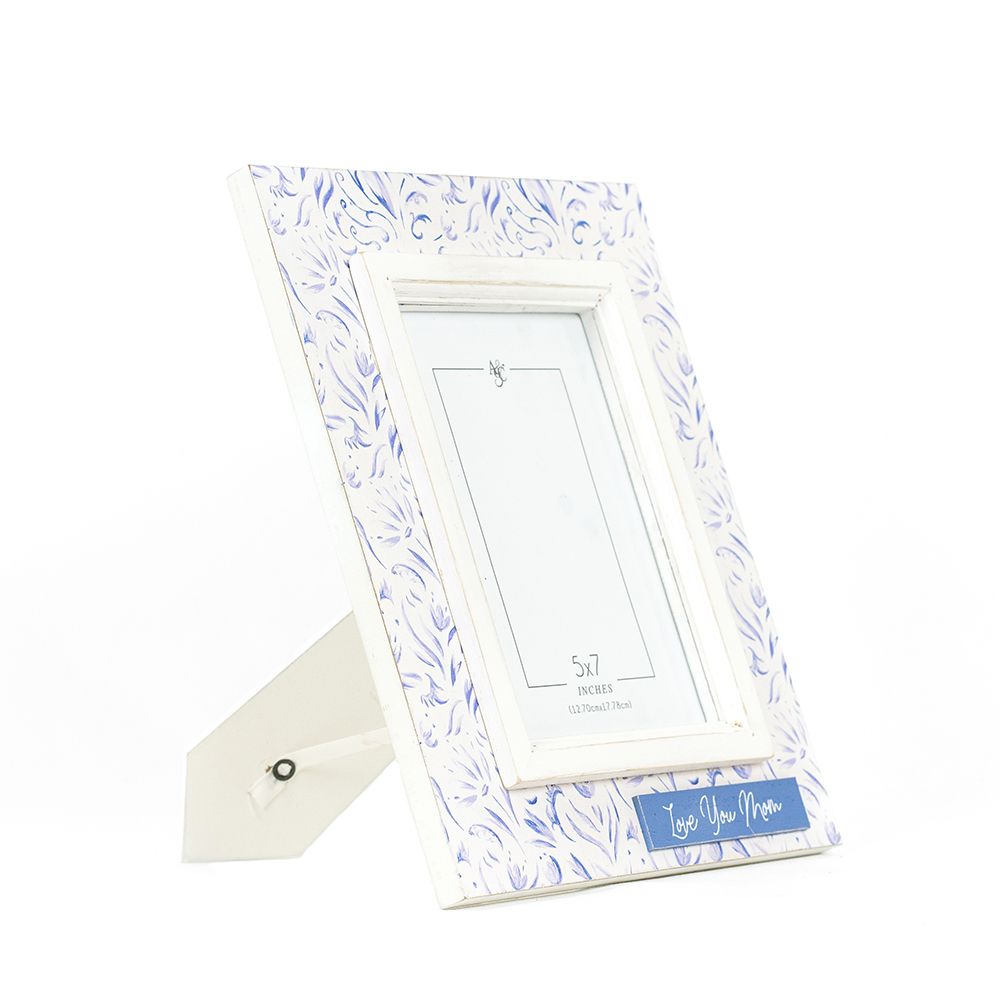 9" x 11" Wood Photo Frame - Love You Mom | Mother's Day Collection | Holds 5x7 Photo