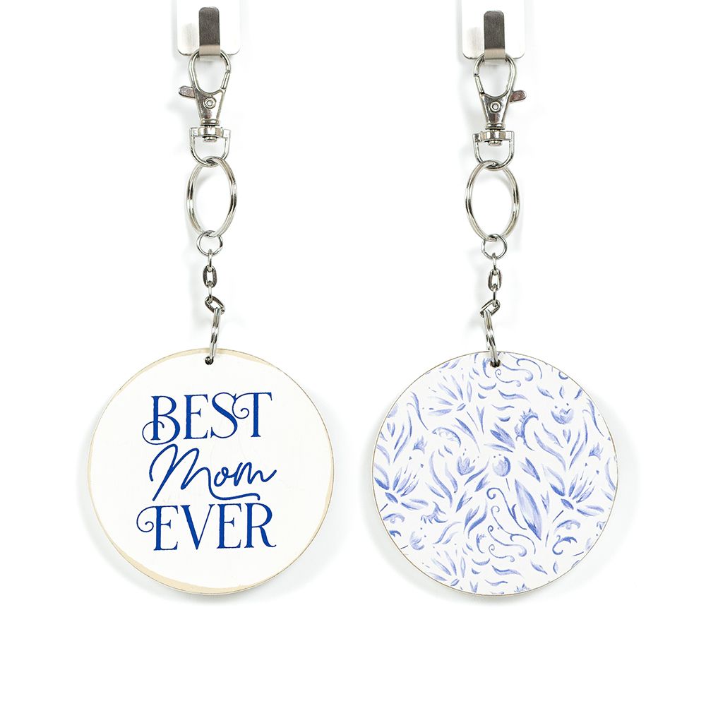 3" Reversible Wood Keychain - Best Mom Ever | Mother's Day Collection