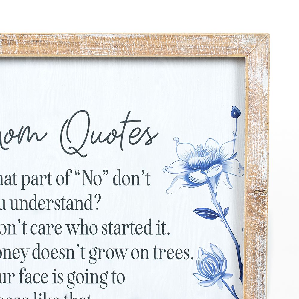14" x 19" Reversible Wood Frame Sign - Mom Quotes/Forever | Multicolor | Mother's Day Collection