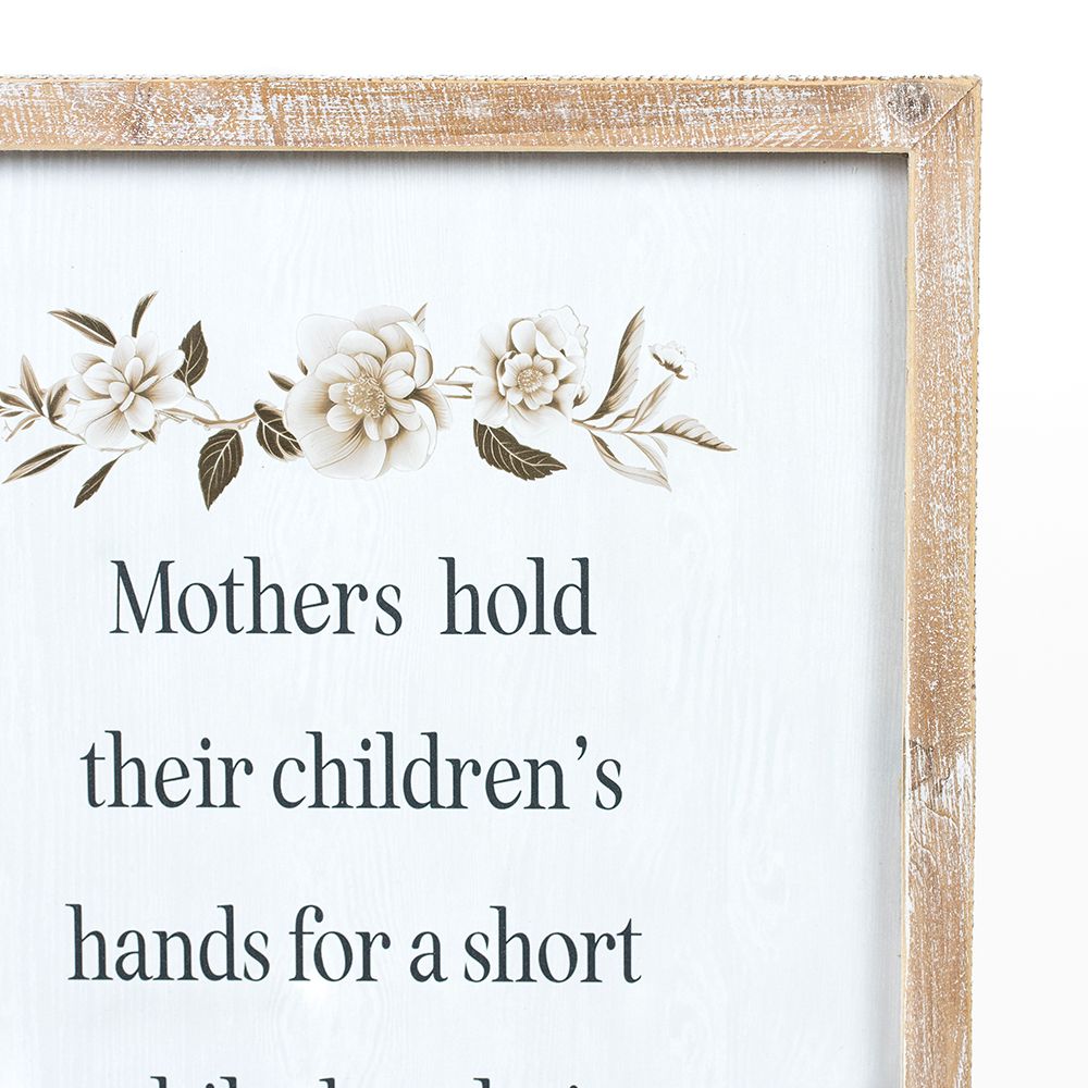 14" x 19" Reversible Wood Frame Sign - Mom Quotes/Forever | Multicolor | Mother's Day Collection