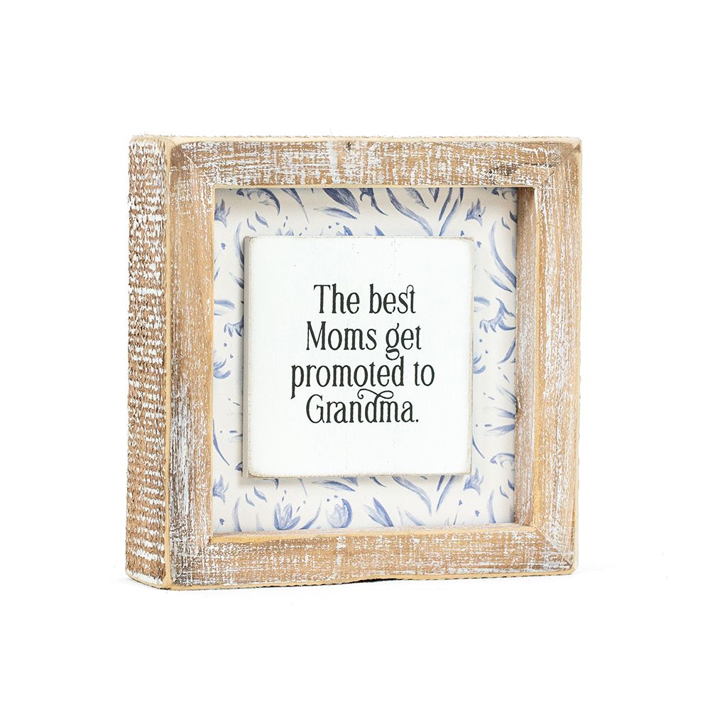 5" Reversible Wood Frame Sign - Grandma | Mother's Day Collection