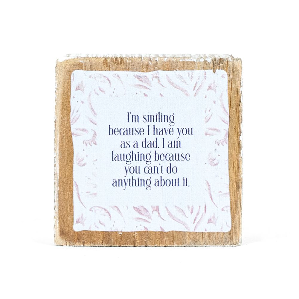 3" Reversible Wood Block Sign - Ability/Dad | Father's Day Collection