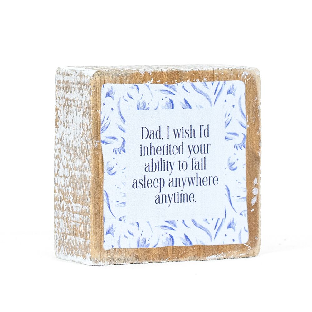 3" Reversible Wood Block Sign - Ability/Dad | Father's Day Collection