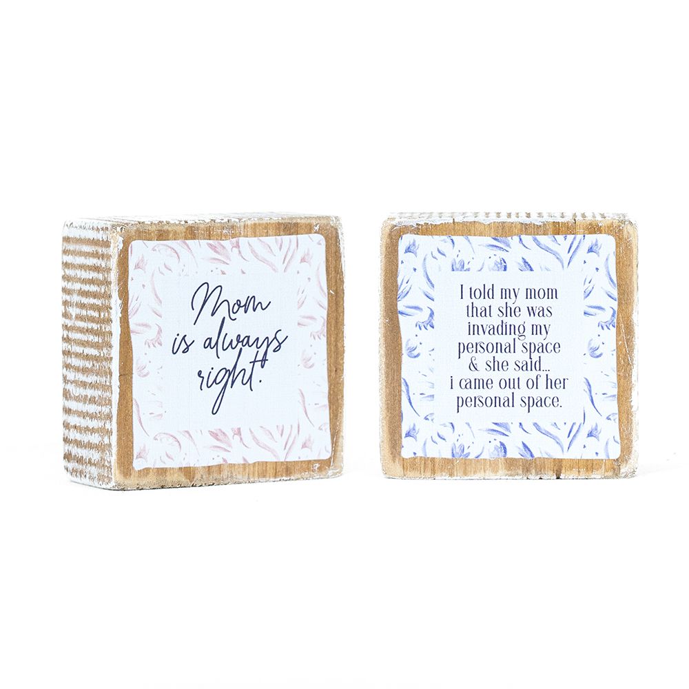 3x3x1.5 rvs wood frame sign (SPACE/MOM)