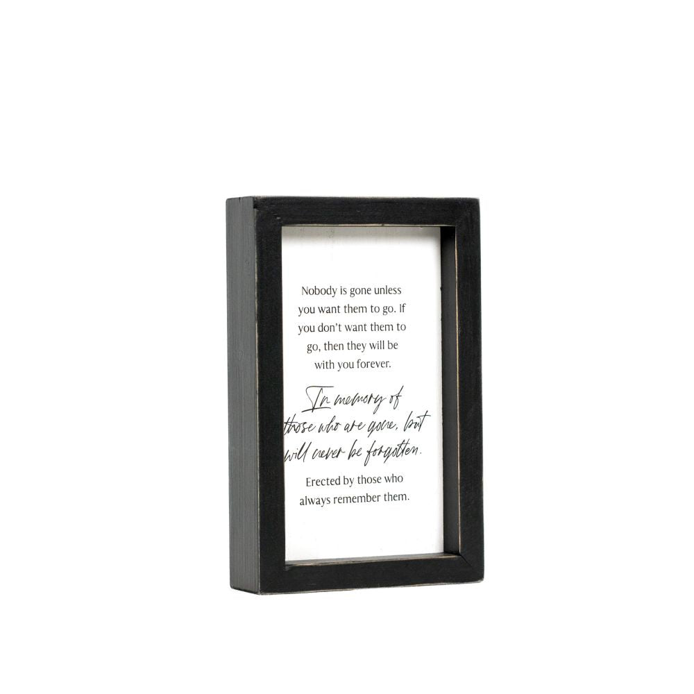 5" x 8" Wood Frame Sign - Never Forgotten | Remember When Collection