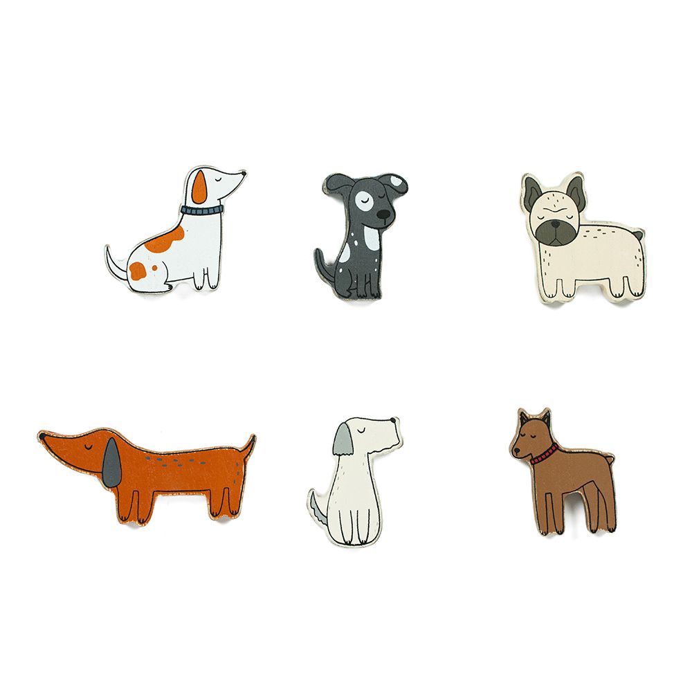 3x2x.25 wood shape s/6 (DOGS)