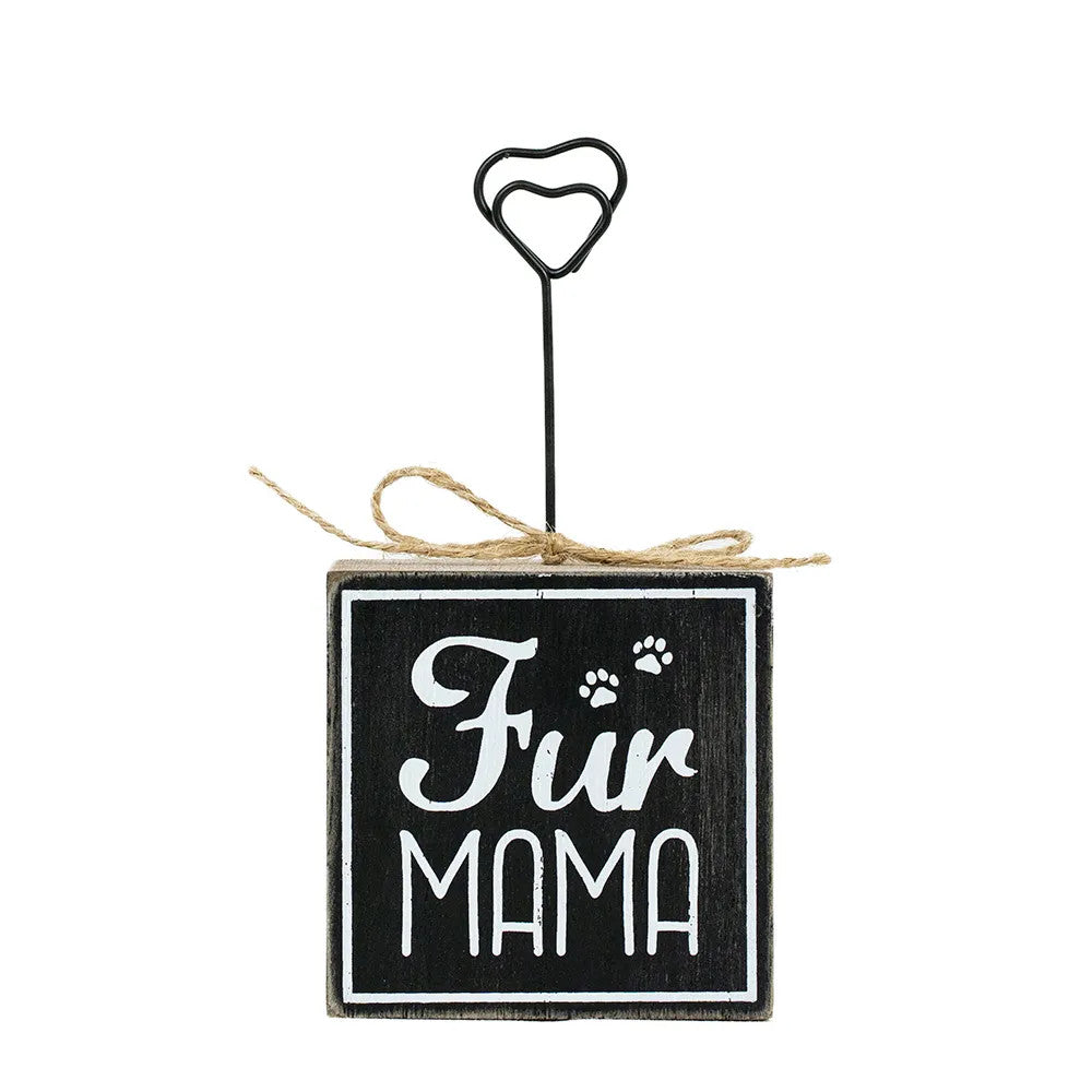 3" x 6" Wood Photo Block - Fur Mama | Fur Babies Collection