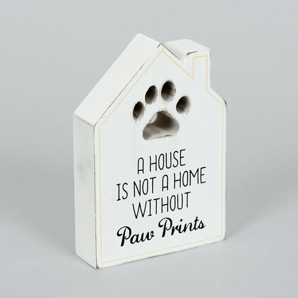 5" Reversible Chunky Wood Shape - Pet Lover | Fur Babies Collection