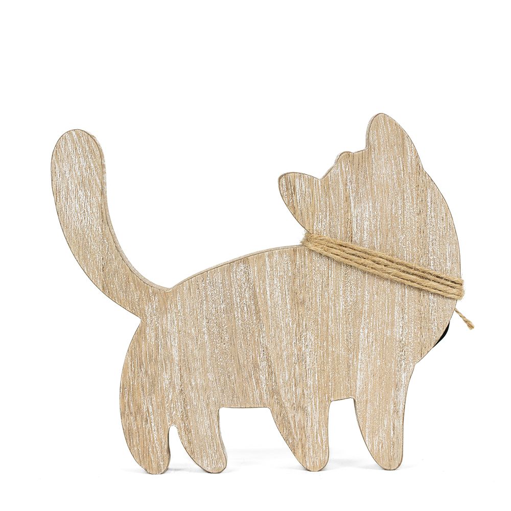 8" Chunky Wood Shape - Cat | Fur Babies Collection