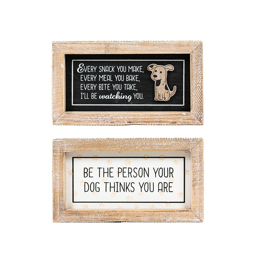 7x4x1.5 rvs wood frame sign (SNACK/DOG)
