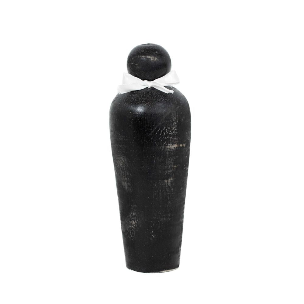 7" Chunky Wood Shape Set - Couple (Set of 2) | Black and White | You and Me Collection