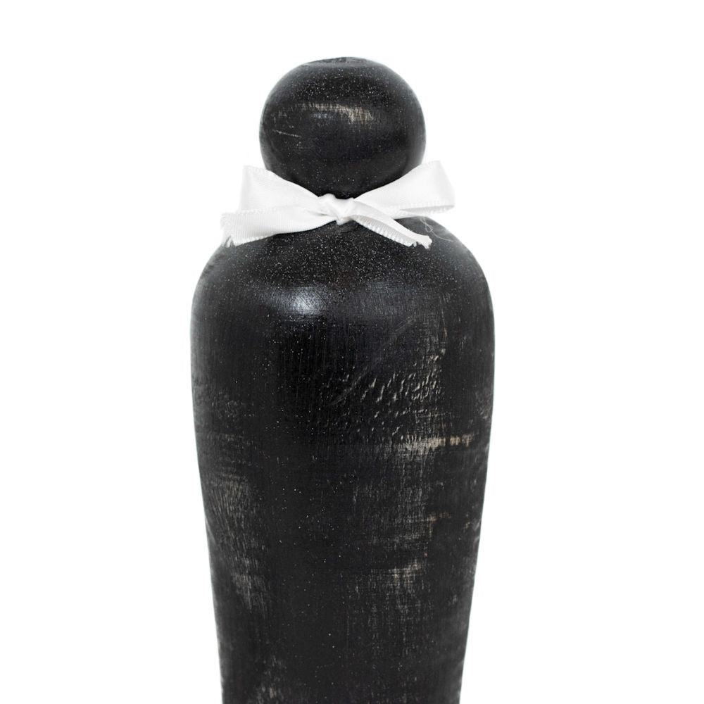 7" Chunky Wood Shape Set - Couple (Set of 2) | Black and White | You and Me Collection