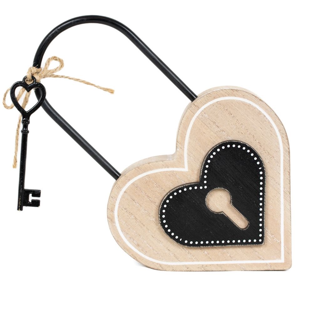 8" Chunky Wood Shape - Key | You and Me Collection