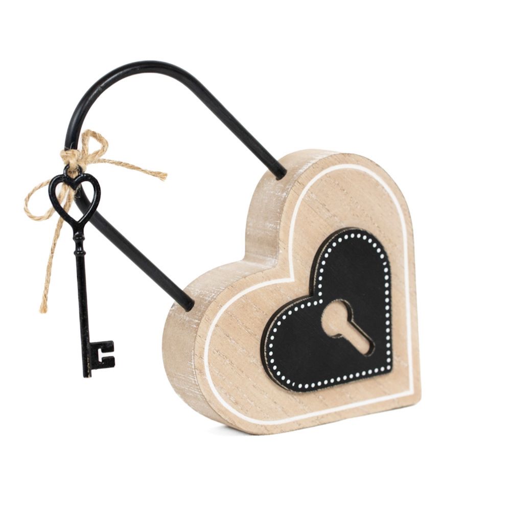 8" Chunky Wood Shape - Key | You and Me Collection