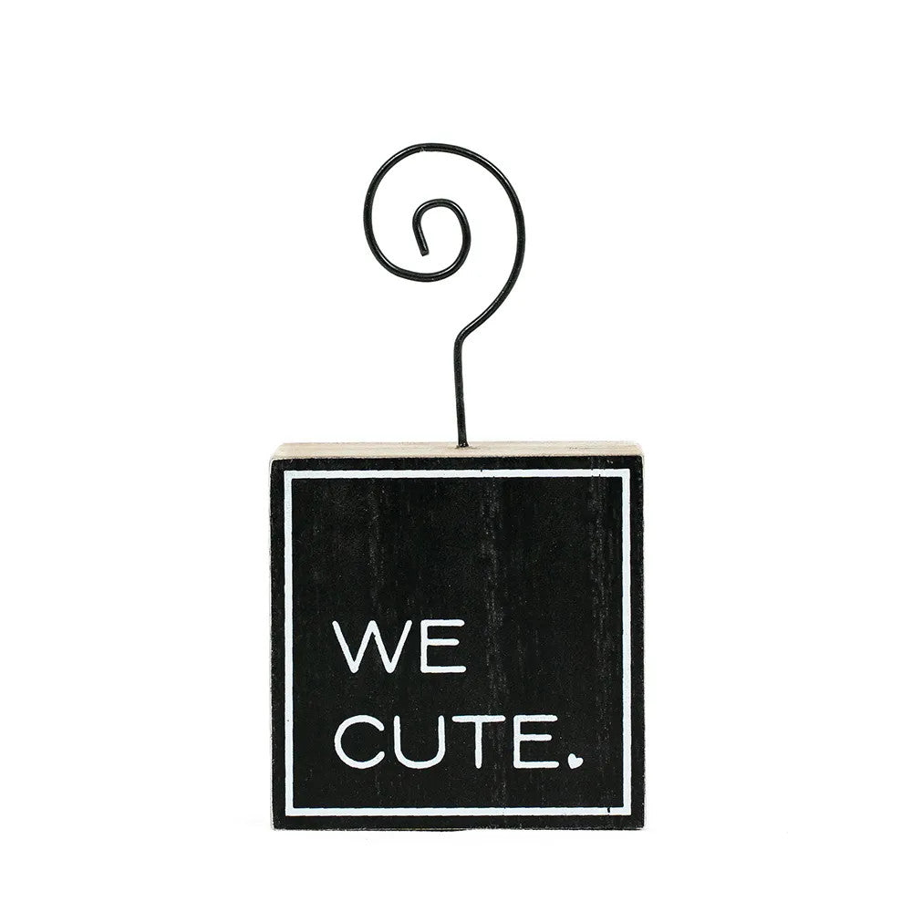 3" x 6" Wood Photo Block - We Cute | You and Me Collection