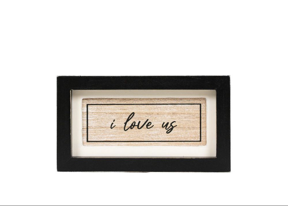 7x4x1.5 rvs wood frame sign (KEY/LOVE)