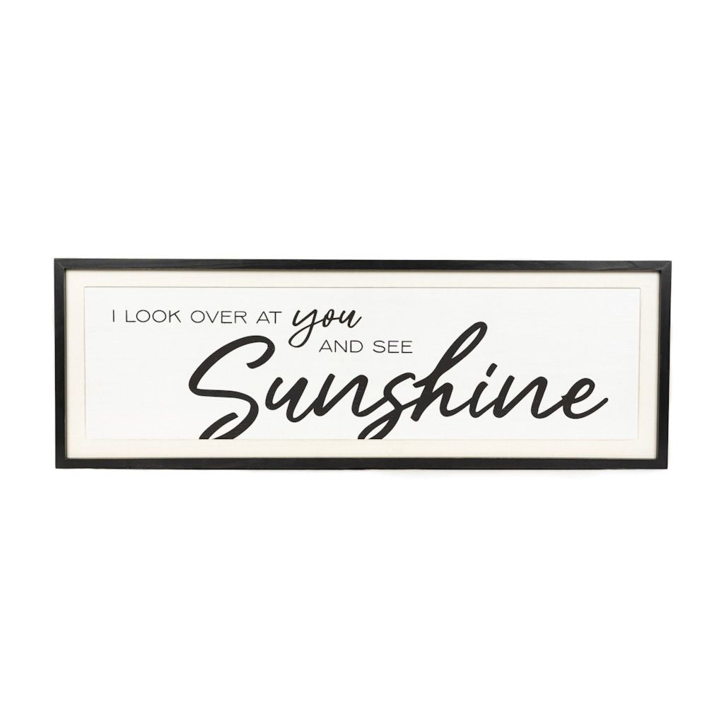 47x16x1.5 rvs wood frame sign (KISS/YOU) bk/wh