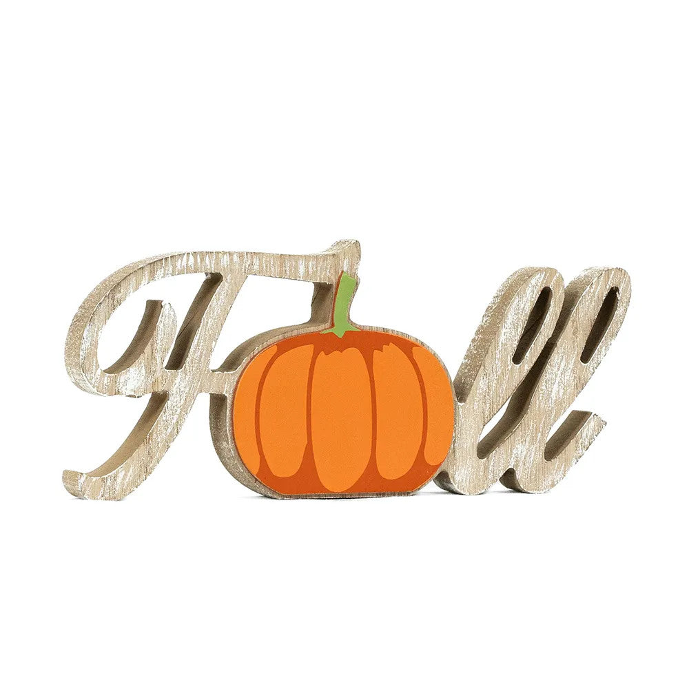 9" Wood Cutout - Fall | Multicolor
