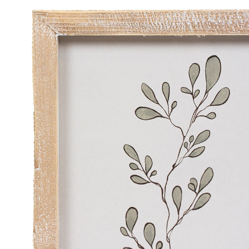 9" x 11" Reversible Wood Frame Sign - Plant/Periwinkle | Multicolor