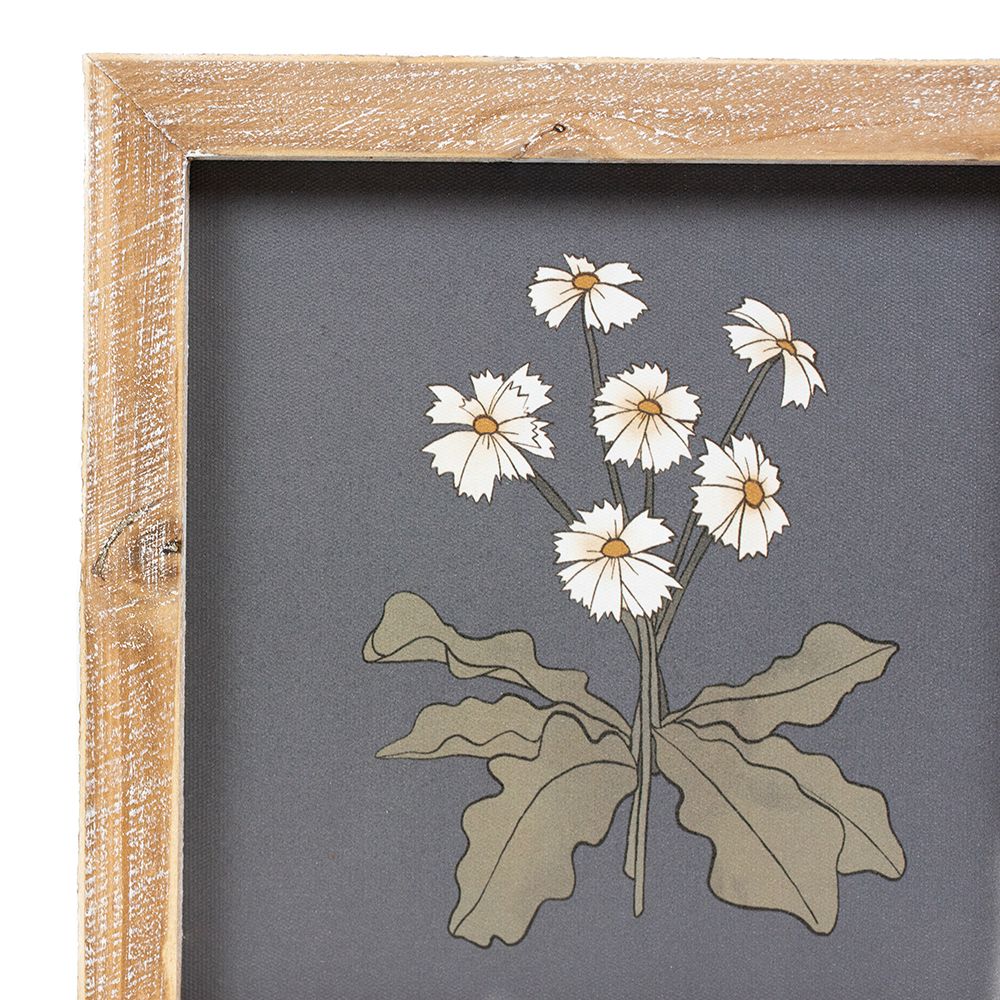 8" Reversible Wood Frame Sign - Sunflower and Daisy | Multicolor