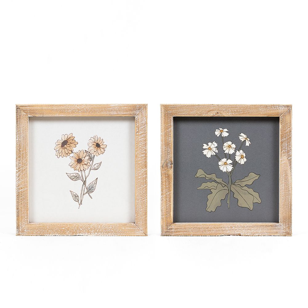 8x8x1.5 rvs wood frame sign (SUNFLOWER/DAISY)