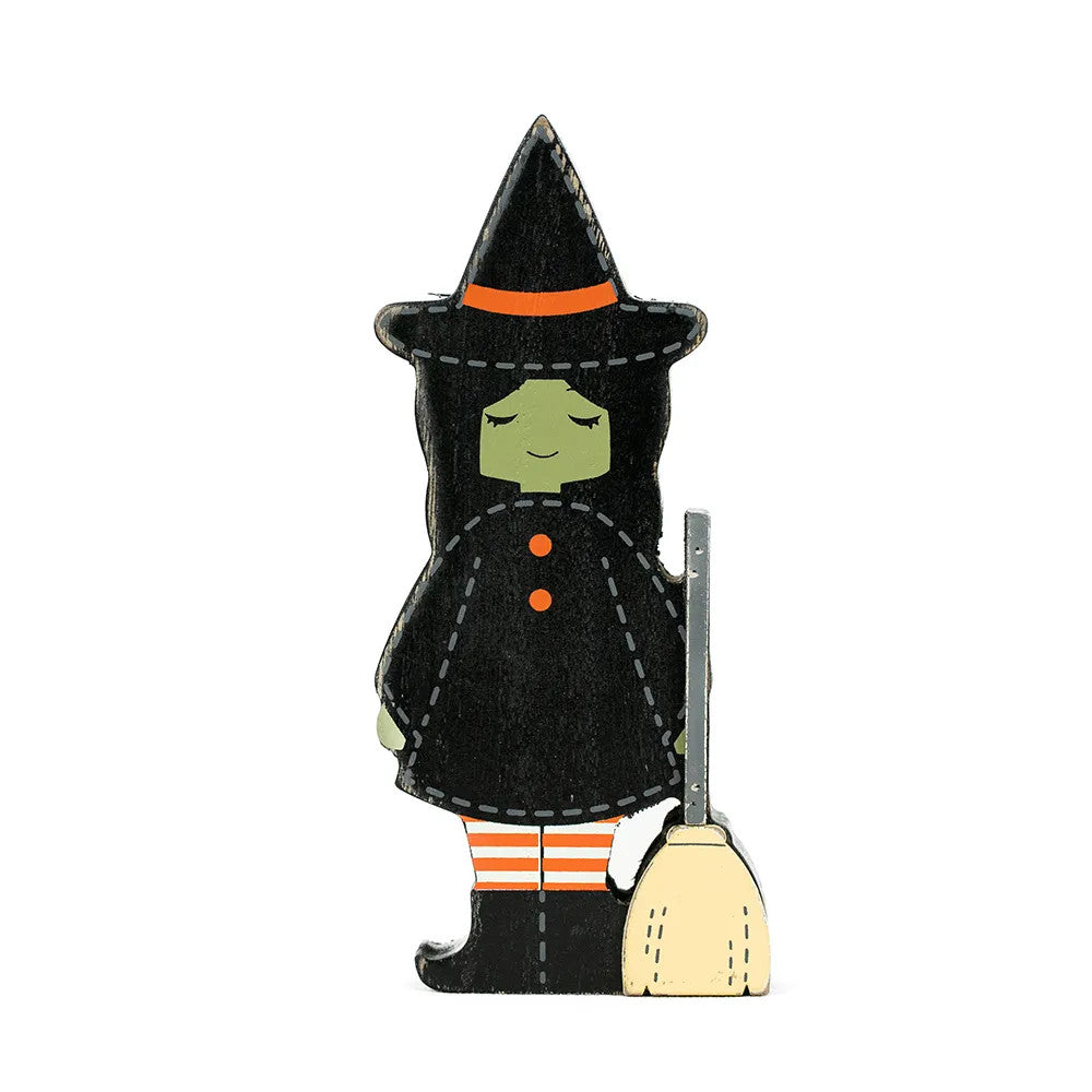 7" Chunky Wood Shape - Witch | Spookable Collection