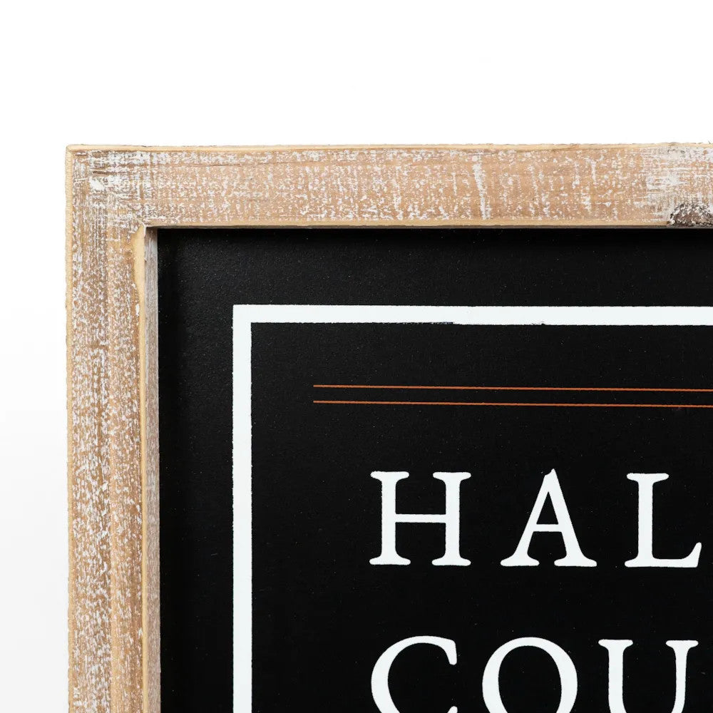 16" x 20" Reversible Wood Frame Sign - Countdown and Leaves | Multicolor