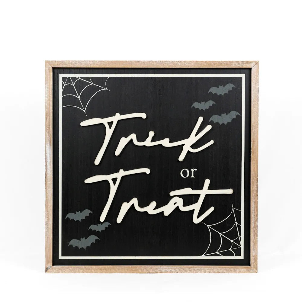 24x24x1.5 rvs wood frame sign (TRICK/AUTUMN)