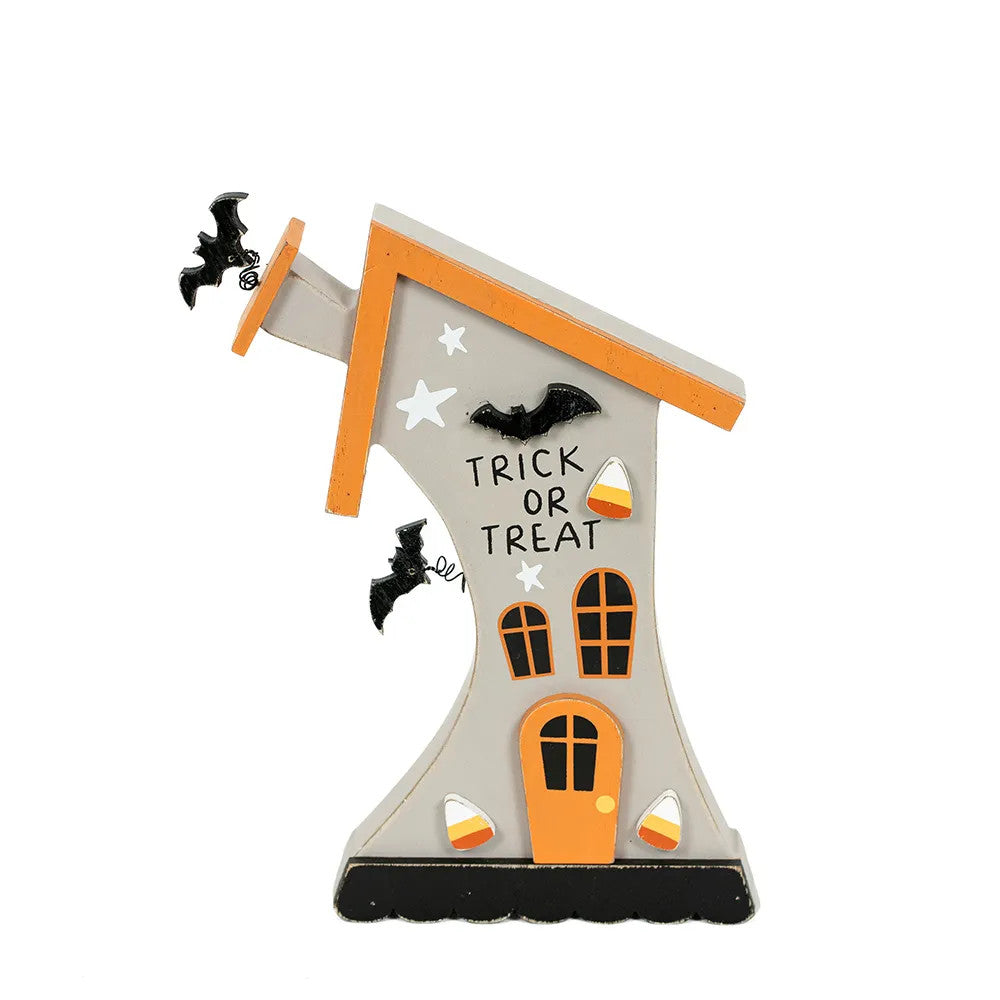 8x14x1.25 wood cutout house (TRICK)