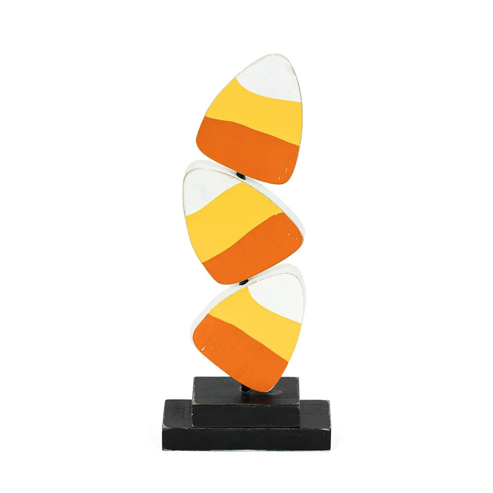 4x10x1.5 wood candy corn on stand