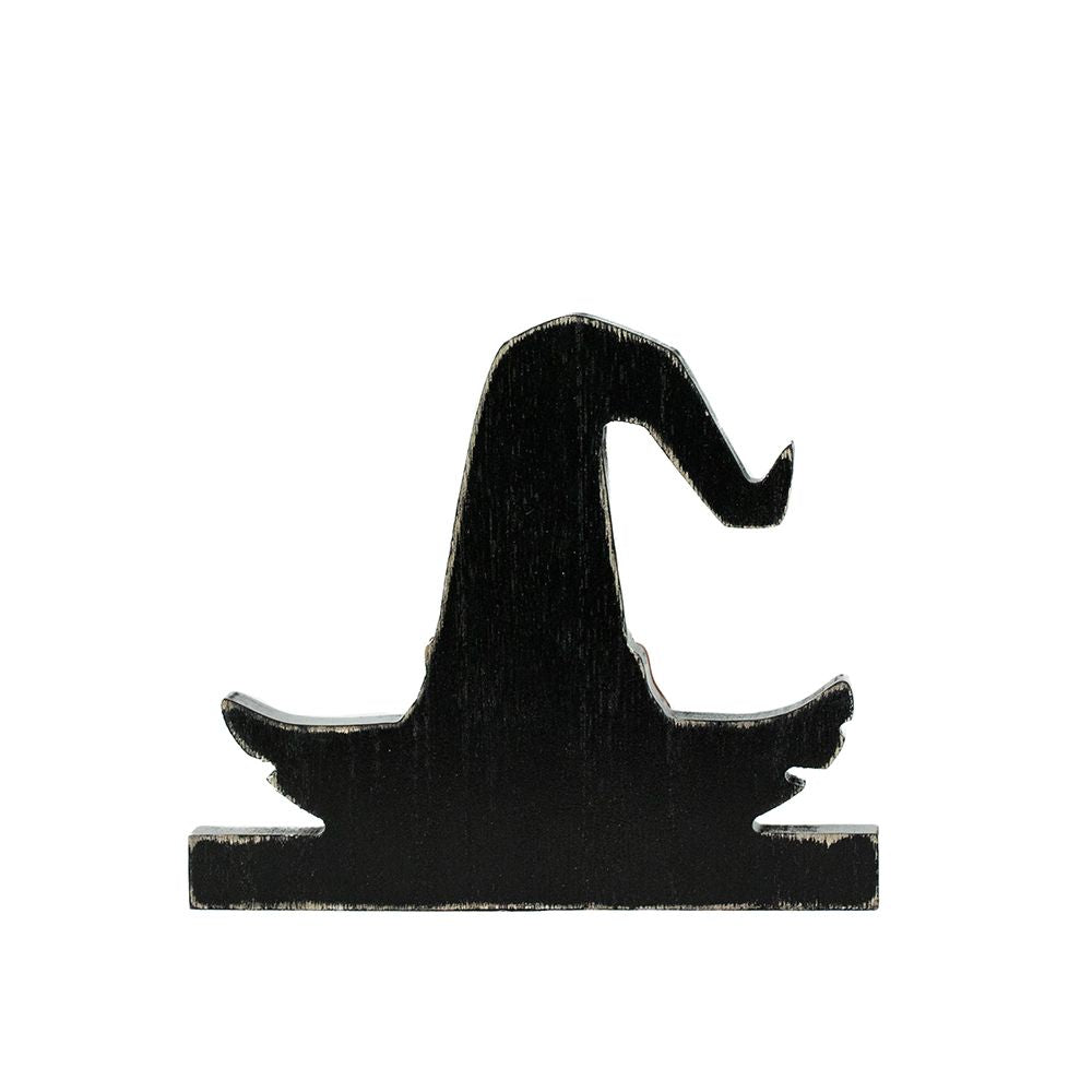 7" Chunky Wood Shape - Witch Hat | Pumpkins and Sweets Collection