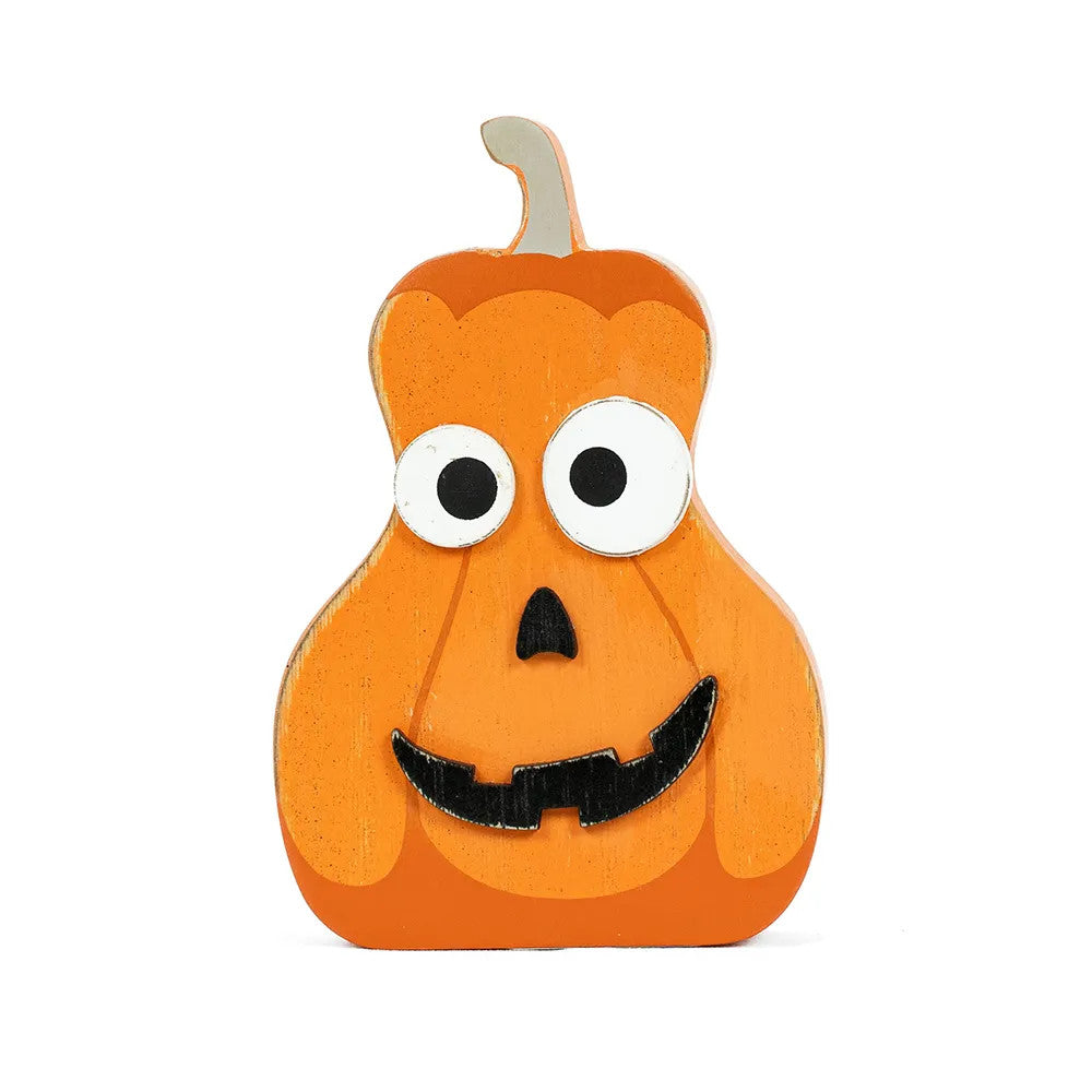6" Chunky Wood Shape - Pumpkin | Pumpkins and Sweets Collection