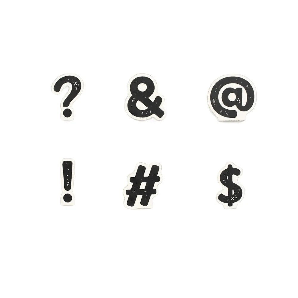 2x2x.25 wood shape s/6 (SYMBOLS) wh/bk
