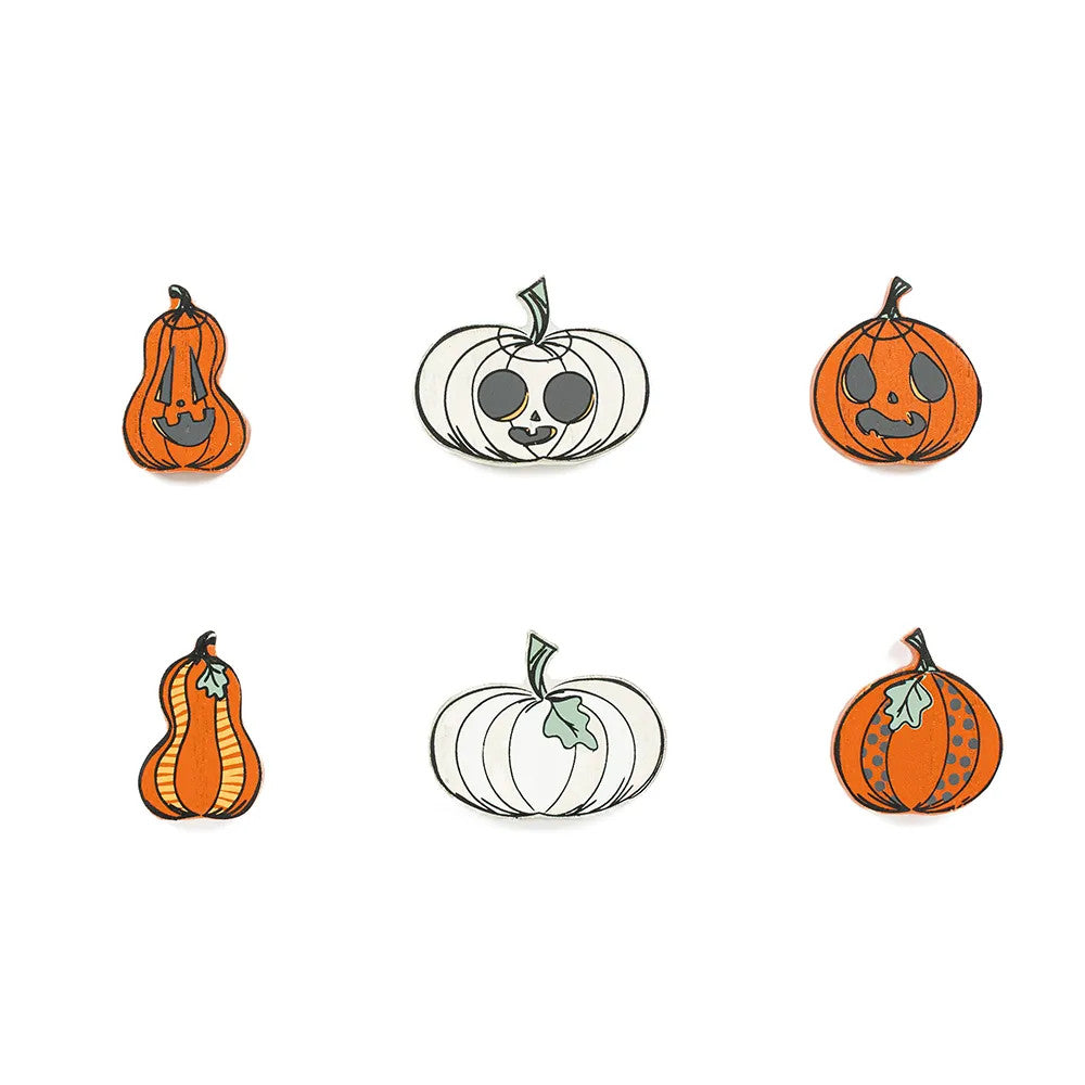 2x2x.25 wood shape s/6 (PUMPKINS)