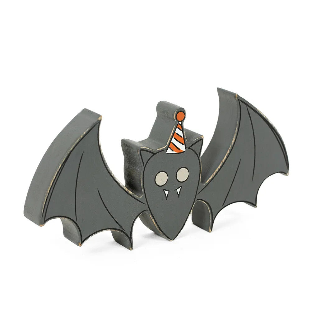 9" Reversible Chunky Wood Shape - Bat | Sweet and Spooky Collection