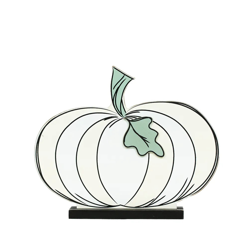 12" Reversible Chunky Wood Shape - Pumpkin | Sweet and Spooky Collection