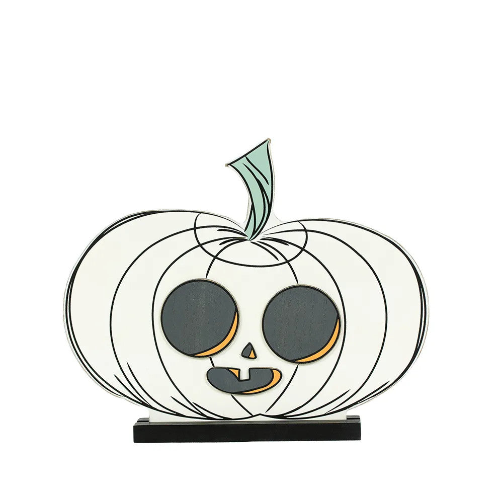 12" Reversible Chunky Wood Shape - Pumpkin | Sweet and Spooky Collection