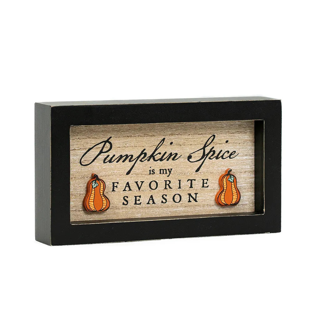 7" x 4" Reversible Wood Frame Sign - Witch/Spice | Multicolor | Sweet and Spooky Collection