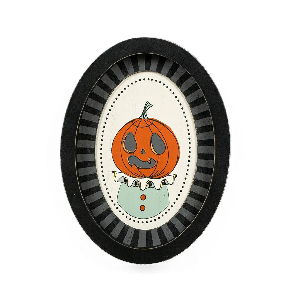 6" x 8" Wood Frame Sign - Jack-O'-Lantern | Multicolor | Sweet and Spooky Collection